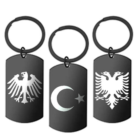 Schlüsselanhänger Wappen schwartz