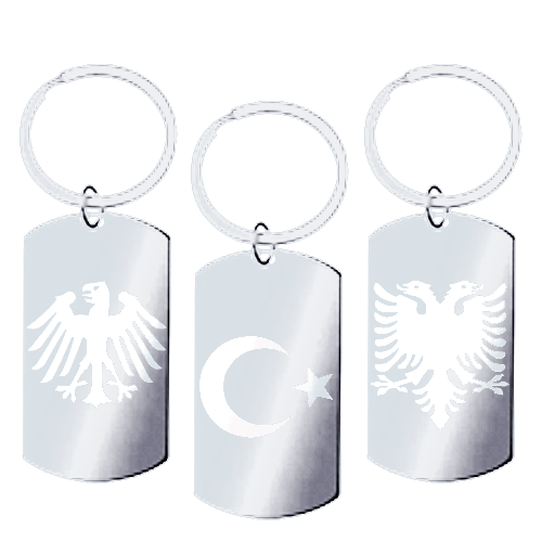 Schlüsselanhänger Wappen silber