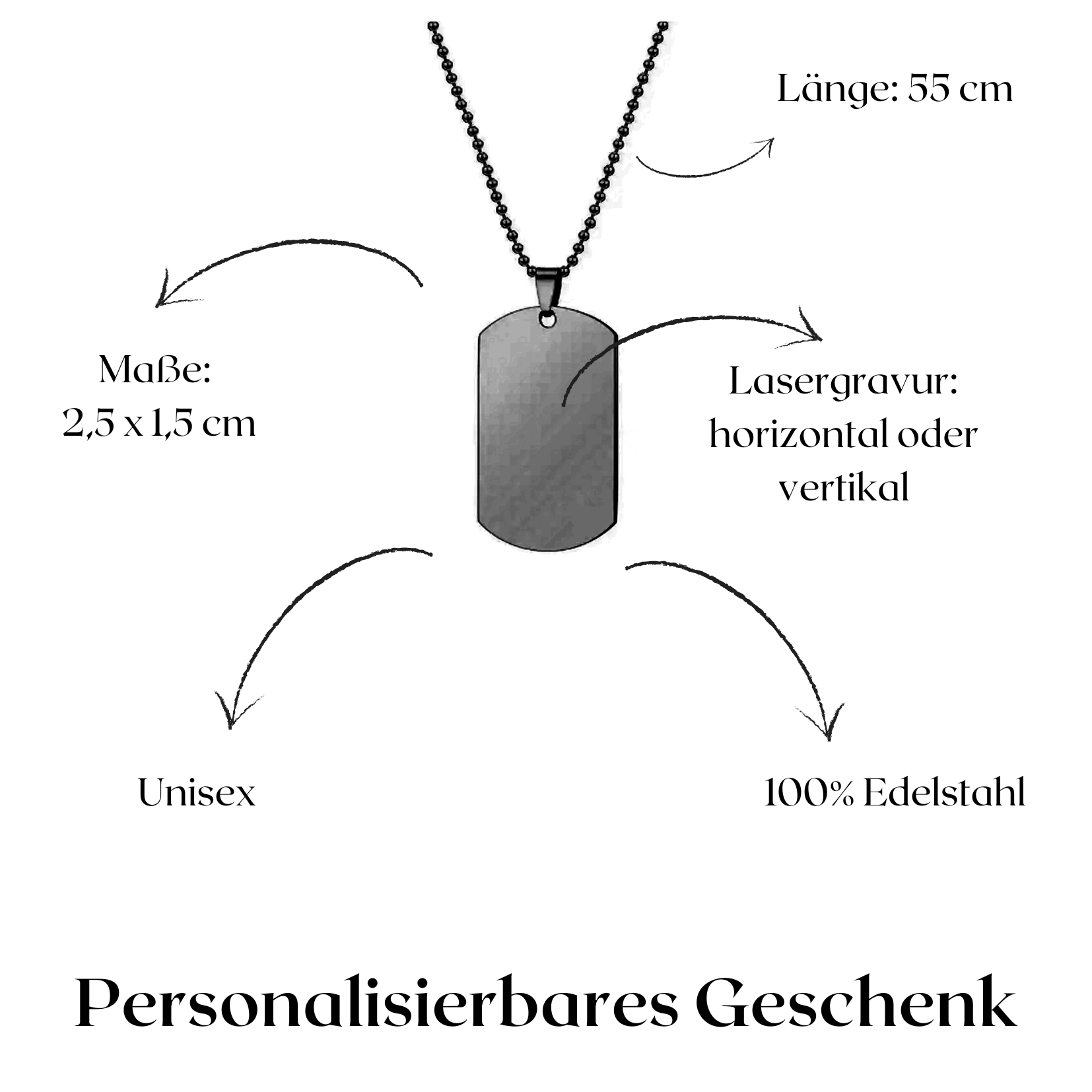 Dog Tag mit gravur