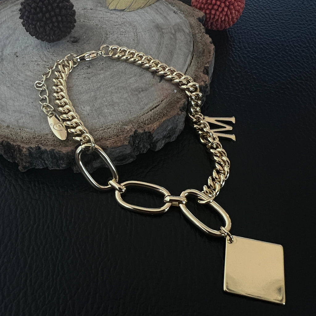 Damen armband gold frontansicht