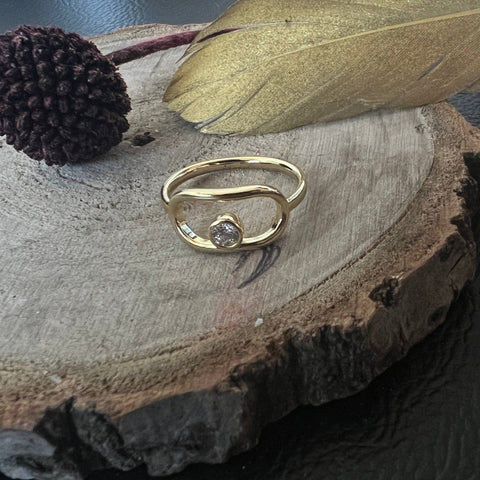 Strass ring frontansicht