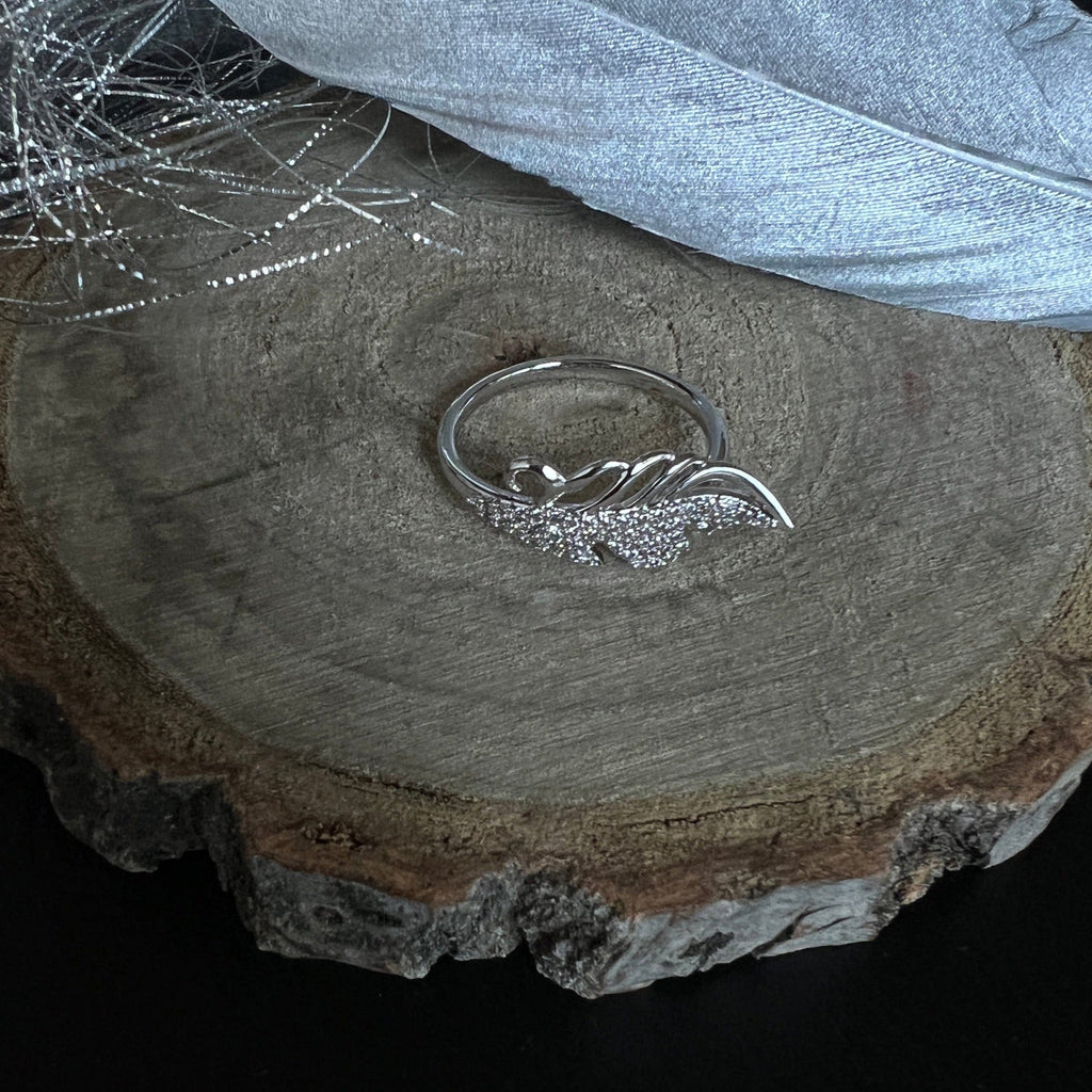 Silberner Ring frontansicht