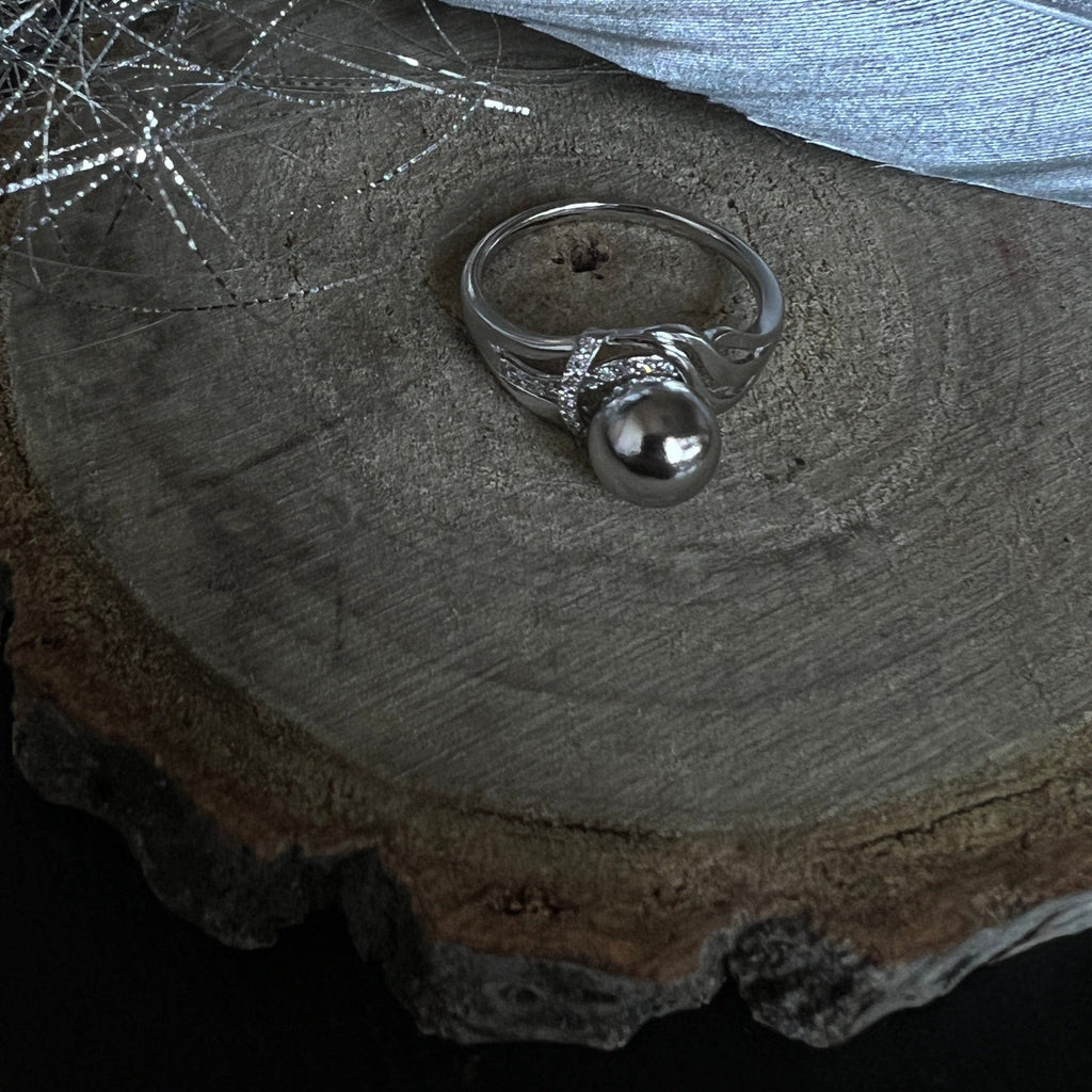 Silberner ring damen frontansicht