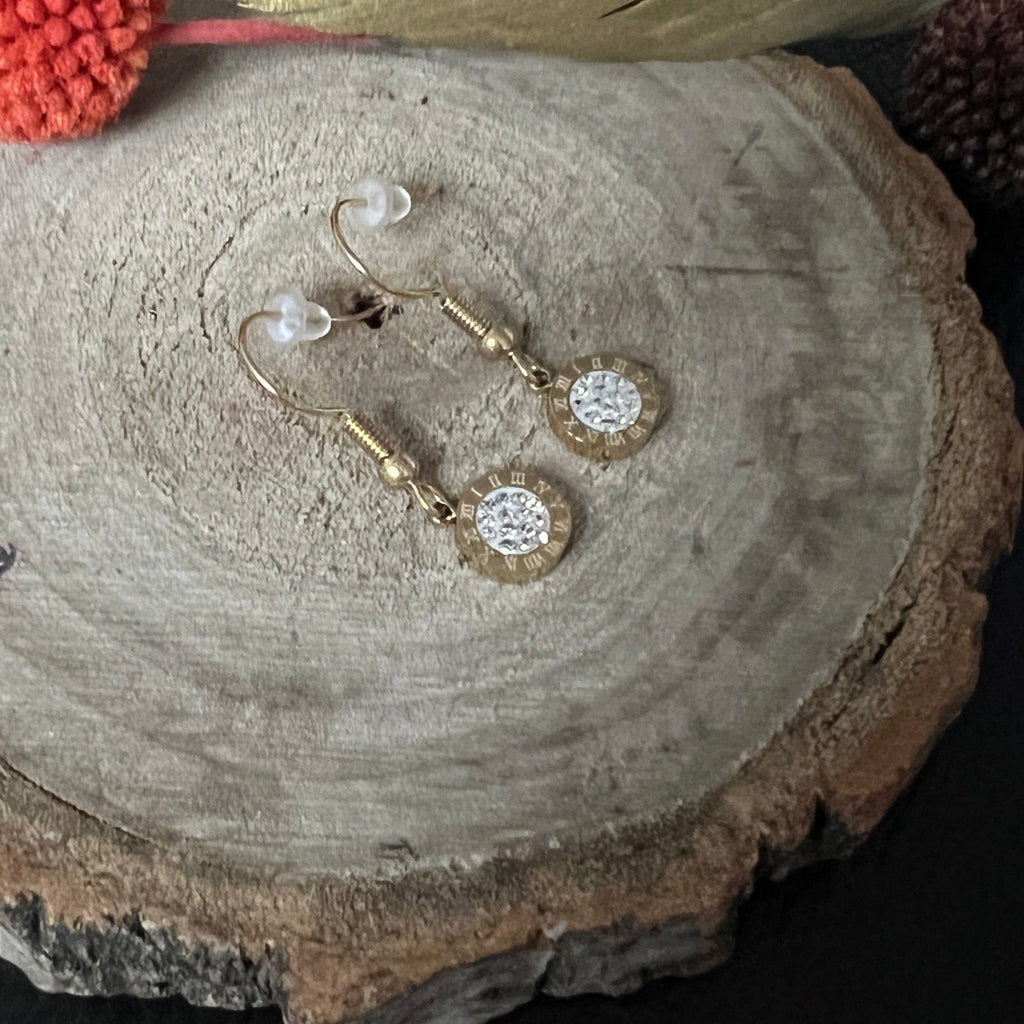 Ohrstecker gold frontansicht