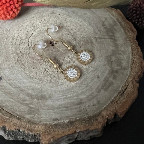 Ohrstecker gold frontansicht
