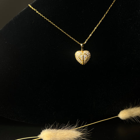 Kette mit Herz Anhänger geschlossen
