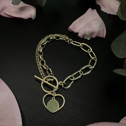 Gold Armkette Damen Frontansicht