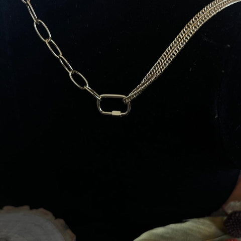 Goldene asymmetrische Halskette