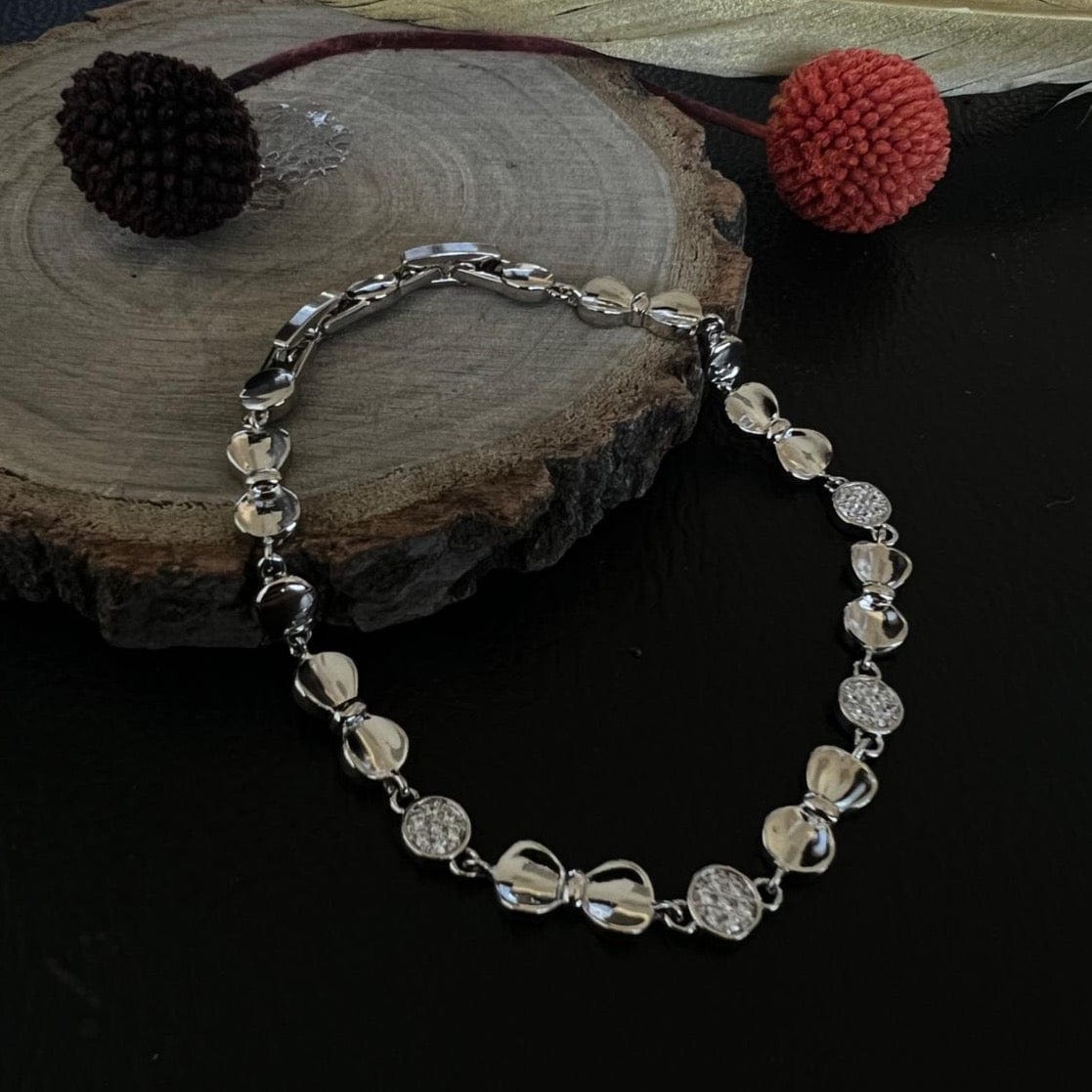 Damen armkette silber edition frontansicht