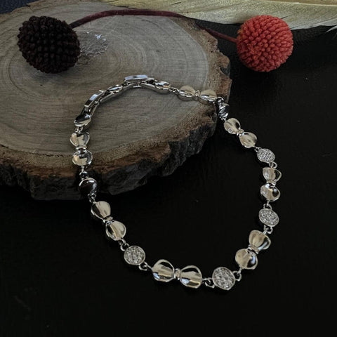 Damen armkette silber / gold edition frontansicht