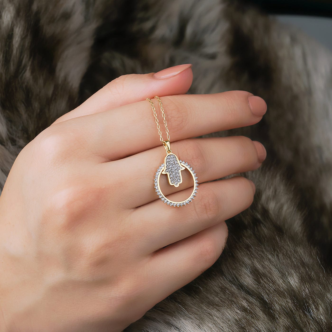 Kette Fatimas Hand in der hand