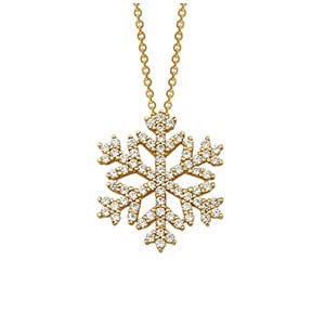 Schneeflocke Kette frontansicht