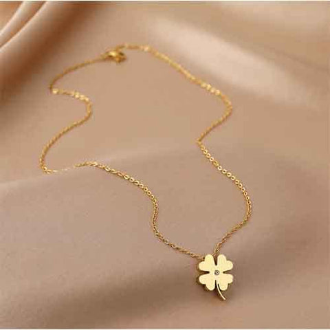 Kette kleeblatt gold und Silber